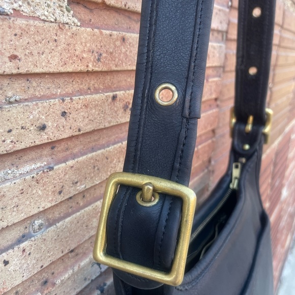 Coach 9966 Vintage JANICE LEGACY Black Glove Leather Crossbody Shoulder Bag USA - Picture 9 of 15
